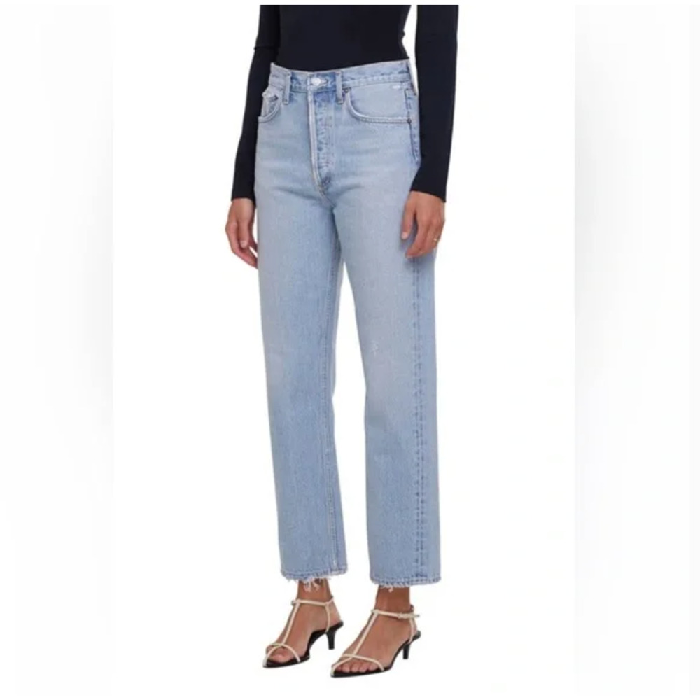 AGOLDE 90’s mid rise loose fit jeans semi-tropic 24 Free People NWT